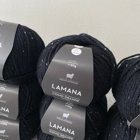 NWT Lamana Como Grande Tweed Colour 01T Black Lot of 9 - Picture 2 of 9